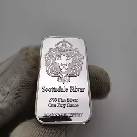 United States Of America Scottsdale .999 Fine Silver One Troy Ounce Bar Bullion In God We Trust Coin