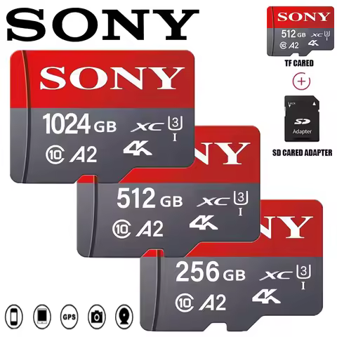 Sony Memory Card 1TB 512GB 256GB Class10 U3 Speed UP TO 30MB/s 128GB 64GB A2 UHS-I Mini Card for Cam