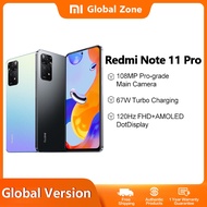 Global Version Xiaomi Redmi Note 11 Pro 64GB/128GB Smartphone Octa Core MTK Helio G96 108MP 120Hz AMOLED 67W Fast Charge