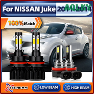 AQLKY ไฟหน้ารถมอเตอร์ไซค์แบบ LED H11 H4 40000LM 240W ไฟตัดหมอกรถยนต์เทอร์โบ6000K สีขาว3570 CSP ไฟรถย