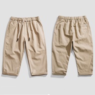 Classic Men Three Quarter Pants Breathable 3 Quarter Pants Basic Plain Shorts
