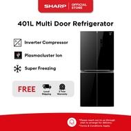 SHARP 401L Multi Doors Inverter Refrigerator SJ-VX40PG-BK