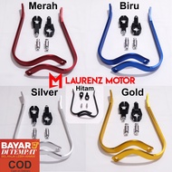Handguard / Proguard Tulang Besi Full CNC Motor - Hitam Merah Biru Gold Silver - Universal Semua Mot