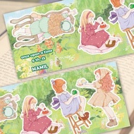 很久很久以前 6 ver15 (hamil) 復古女孩女士角色貼紙