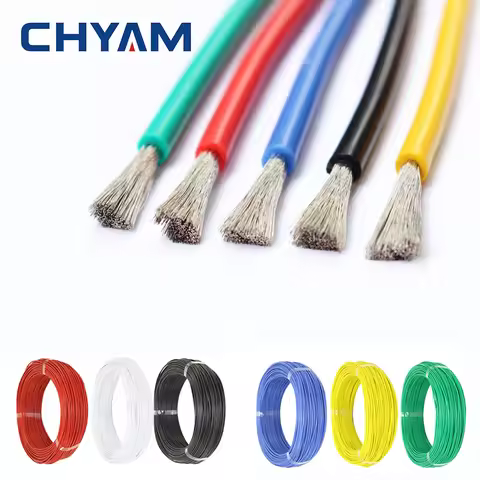 Heat-resistant Cable Wiring Soft Silicone Wire 12AWG 14AWG 16AWG 18AWG 20AWG 22AWG 24AWG 26AWG 28AWG