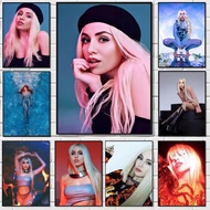 Singer Ava Max Painting Calligraphy Modern Waterproof Wall Art Print for Home Living Room Bedroom Of