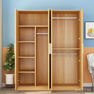 Economical Pine Wood Wardrobe for Rental Rooms, Simple European Style Wooden Modern MDF for Bedroom 
