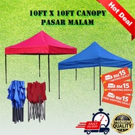 10FT x 10FT (3M x 3M) Economic Heavy Duty Canopy Pasar Malam Kanopi Hawker Night Market Ramadan / Khemah Pasar