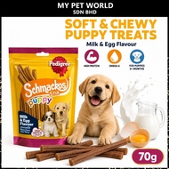 Pedigree Schmackos Stix Puppy Milk & Egg Flavour 70g | Soft Chewy Puppy Training Treats | High Prote