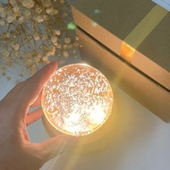 【客制】水晶球 免費刻字 藍牙播放 座枱燈 *只限直送香港