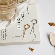 Earless Female Tassel One-Piece Earrings Eardrop Decoration Temperament High Sense E