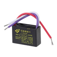 btsg CBB61 Capacitor 1 5uF+2 5uF 5 Wire 250V Capacitor Fit For Ceiling Fan