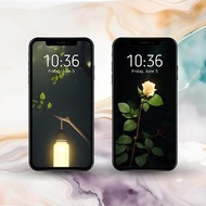 數位 Wallpapers for phone Set of 2 Light in the dark Digital Wallpaper Art Design