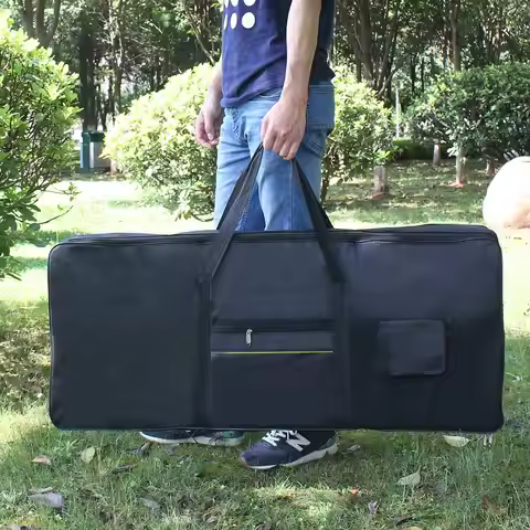 61/76 Keys Electronic Piano Bag Waterproof Oxford Cloth Thickened Handbag Keyboard Case 61/76 Keys K