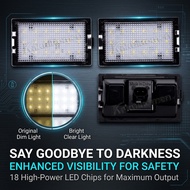2X LED Car Number License Plate Lights Lamps White For Land Range Rover Sport L320 Discovery 3 4 LR3