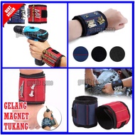 Gelang Magnet Tukang - Gelang Magnet Teknisi - Magnet Melekat Kuat - Warna Acak [ grozir zone ]