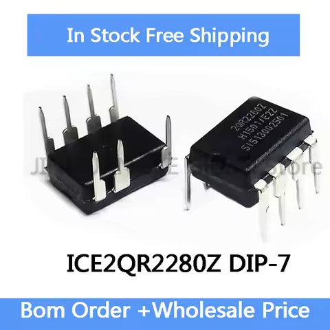 5pcs 2QR2280Z ICE2QR2280Z ICE2QR2280 DIP-7 power management chip IN Stock Wholesale