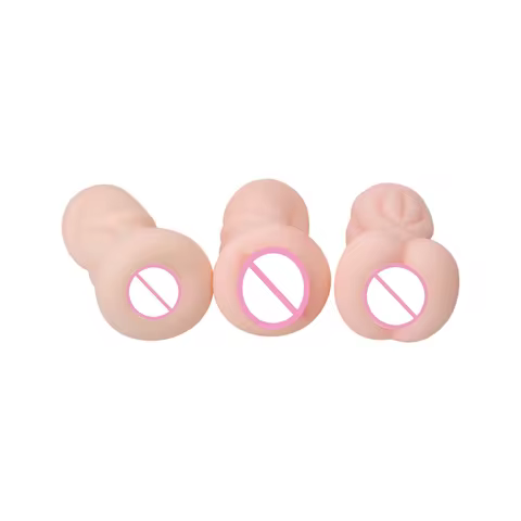 Aircraft Cup Pocket Pussy Soft Silicone Stroker Realistic Textured Tight Canal Reusable Male Masturb