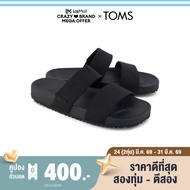 TOMS รองเท้าลำลองผู้ชาย รุ่น Nico Black Heavy Canvas (CG) รองเท้าลิขสิทธิ์แท้