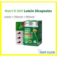 [Nutri D Day] Halal Eye Lutein 30 capsules  Softgels Super Lutein 6 vitamins 5 Minerals Korean well 