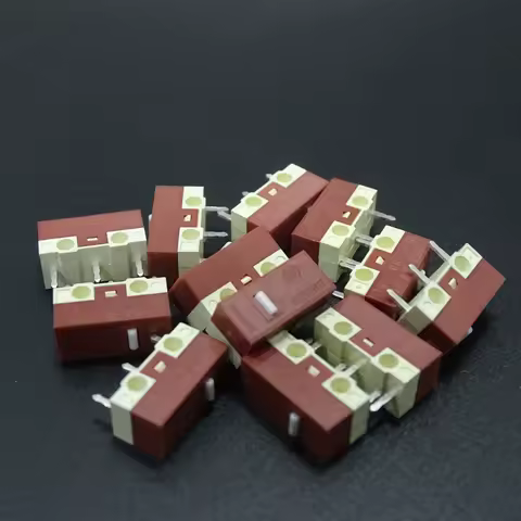 8Pcs Mouse Momentary Push Button Micro Limit Switch 3Pins 5Million for HUANO Silent Mouse Micro Swit