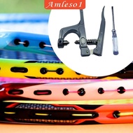 [Amleso1] Badminton Machine String Clamp Pliers Tool, Badminton Racket Plier Metal Grommet Eyelet Plier for Repairing Outdoor Equipment
