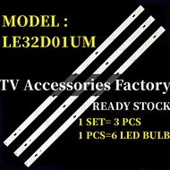 NEW 3PCS LED32D01UM XMA 32 INCH LED TV BACKLIGHT ( LAMP TV ) LED32D01 LED-32D01UM LED 32D01UM