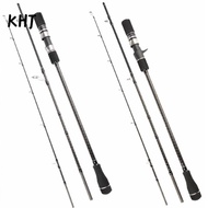 KHJ Carbon Rod, 3-Piece 1.83-1.91m Travel Jigging Rod, Professional 6000g Max Load MH Ceramic Guides