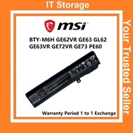 MSI BTY-M6H 3ICR19/66-2 GE62 GE72 GP62 PE60 PE70 GP72 GL62 GL72 PE60 PE70 MS-16J2 10.86V 4730mAh 51W