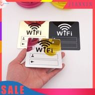  WiFi Signage Sticker Mirror Surface Account Password Acrylic WiFi Sign 3D Mirror Wall Sticker for Home