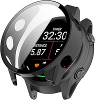 Case for Garmin Forerunner 570 42 mm Protective Case, Hard PC Case Covers with Glass Screen Protecto
