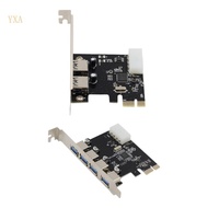 YXA USB3 0 PCIE Expansion Card Adapter PCIE 2 4 Port USB3 0 Controller PCIe Card