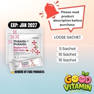 [JAN2027] SHAKLEE PREBIOTIC + PROBIOTIC Raspberry Fruit Drink Premix | Prebiotik Probiotik