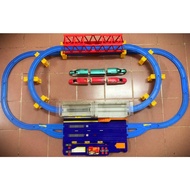 (PRELOVED) TAKARA TOMY PLARAIL BIG STATION WITH 2 TRAIN SET.