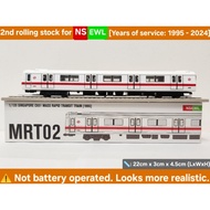 1:120 scale Singapore c651 MRT train model