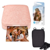 Sprocket Portable 2x3 Instant Color Photo Printer (Blush Pink) Zink Paper Bundle
