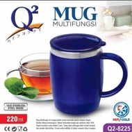 Q2 Vacuum Mug Tahan Panas Gelas Stainless 220 ml Q2-8255