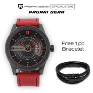Pagani Gear Men's Leather Quartz Watch C5004