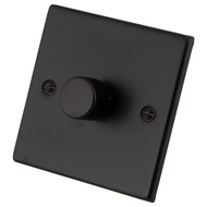 British Standard Saudi Dimmer Switch 1 GANG 2 WAY 400W DIMMER SWITCH MATT BLACK