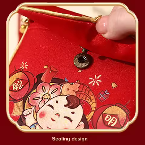 Chinese Wedding Red Envelope New Year Red Envelope Children's Lucky Money Red Envelope Wedding Red E