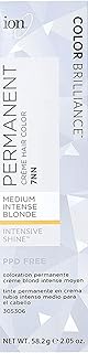 Ion Medium Intense Blonde Permanent Creme Hair Color, 7NN, 2.05 Ounce, Paraphenylenediamine Free, Ve