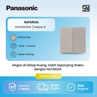 Panasonic "B" switch 1 way, 2 devices, quick connect terminal - SERENE GRAY - WYNJ5541HX