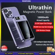 SG Magnetic Power Bank 10000mAh Fast Charging PowerBank PD20W Wireless Powerbank Ultra-thin portable with LED Display