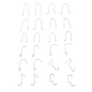 【New-store】 24Pcs Car Bulb Clip Stainless Steel Headlight Retainer Spring Clip Replacement for H1 H3