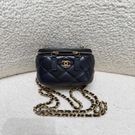 Chanel香奈兒核桃金球化妝盒子包mini 32開