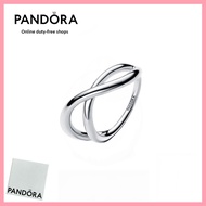 [Duty Free] 100% Latest S925 Pure Silver Jewelry Organically Shaped Infinity Ring 193318C00