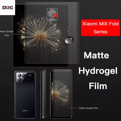 4 In 1 Matte Hydrogel Film For Xiaomi MIX Fold 3 2 Hinge Sticker Full Body For Fold3 Screen Protecto