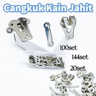 Cangkuk Seluar Jahit Hook & Bar Sewing Closure untuk Seluar Skirt Dress 20/100/144 Set