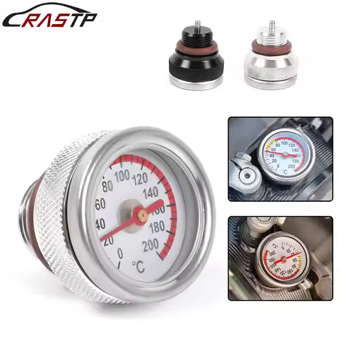 M20x1.5 Motorbike Oil Temperature Gauge For Haojue TR300 / Harley-davidson X350 Engine Valve Cover O