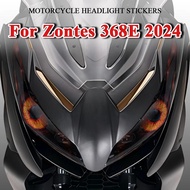 For Zontes 368E 368 E 368e 2024 Waterproof Motorcycle Head Light Guard Stickers Motorbike Headlight 